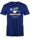 Er hat Geburtstag - ich bin nur zum saufen da - Herren T-Shirt - T-Shirt bedrucken mit lustigen Sprüchen bei - myShirtStore