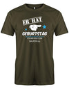 Er hat Geburtstag - ich bin nur zum saufen da - Herren T-Shirt - T-Shirt bedrucken mit lustigen Sprüchen bei - myShirtStore