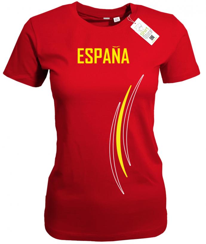 Espana - EM WM - Spanien Fan - Damen T-Shirt - T-Shirt bedrucken mit lustigen Sprüchen bei - myShirtStore