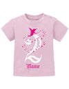 Feen Glitzer 2 Jahre mit Wunschname - Baby T-Shirt - T-Shirt bedrucken mit lustigen Sprüchen bei - myShirtStore