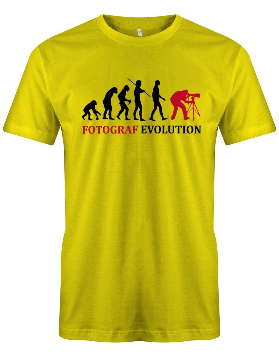 Fotograf Evolution - Fotografen - Herren T-Shirt - T-Shirt bedrucken mit lustigen Sprüchen bei - myShirtStore