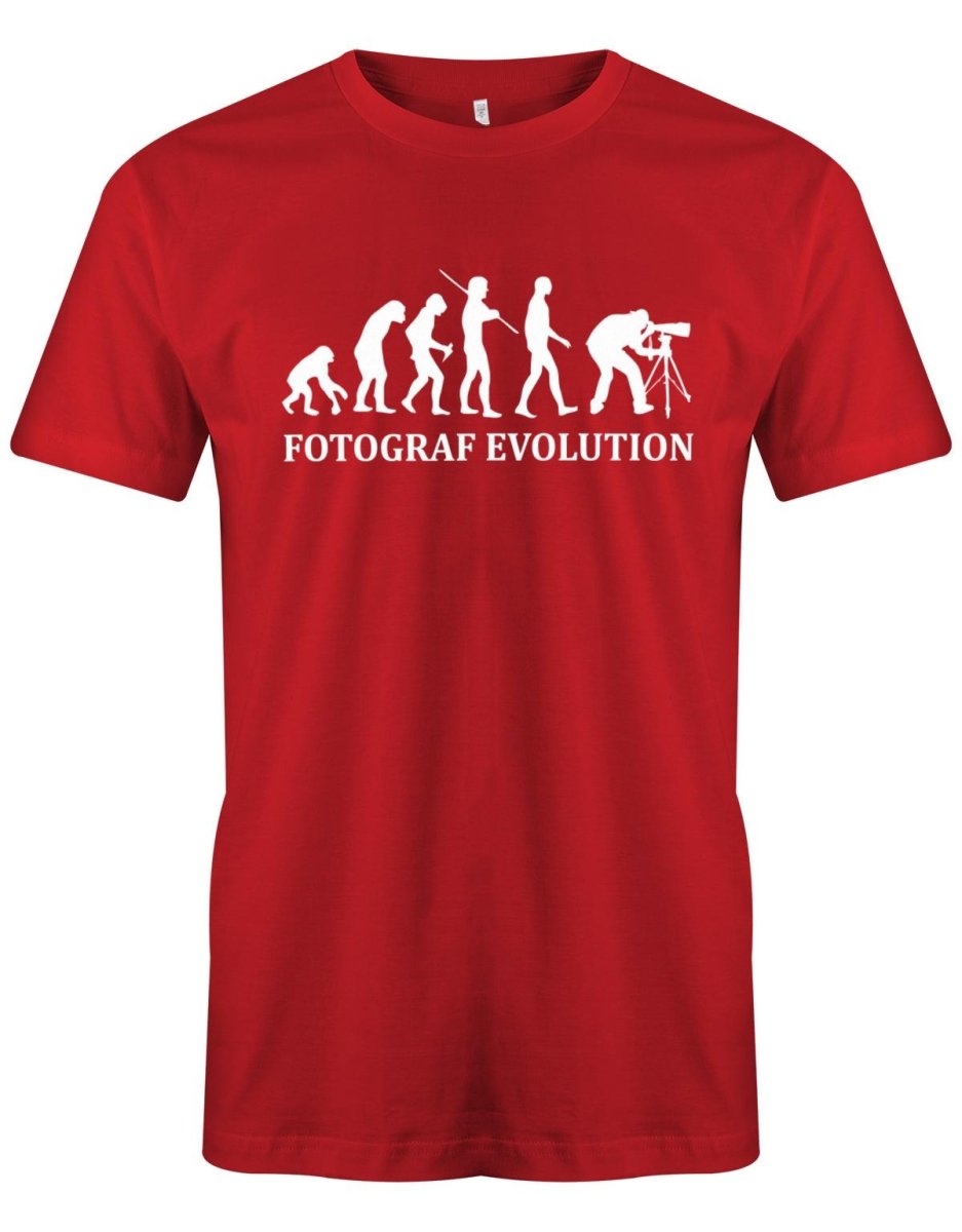 Fotograf Evolution - Fotografen - Herren T-Shirt - T-Shirt bedrucken mit lustigen Sprüchen bei - myShirtStore