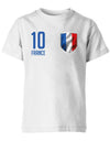 France 10 Wappen - Frankreich Fan - EM WM - Kinder T-Shirt - T-Shirt bedrucken mit lustigen Sprüchen bei - myShirtStore