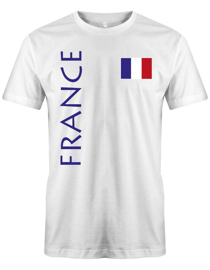 France Flagge - EM WM - Frankreich - Fan - Herren T-Shirt - T-Shirt bedrucken mit lustigen Sprüchen bei - myShirtStore