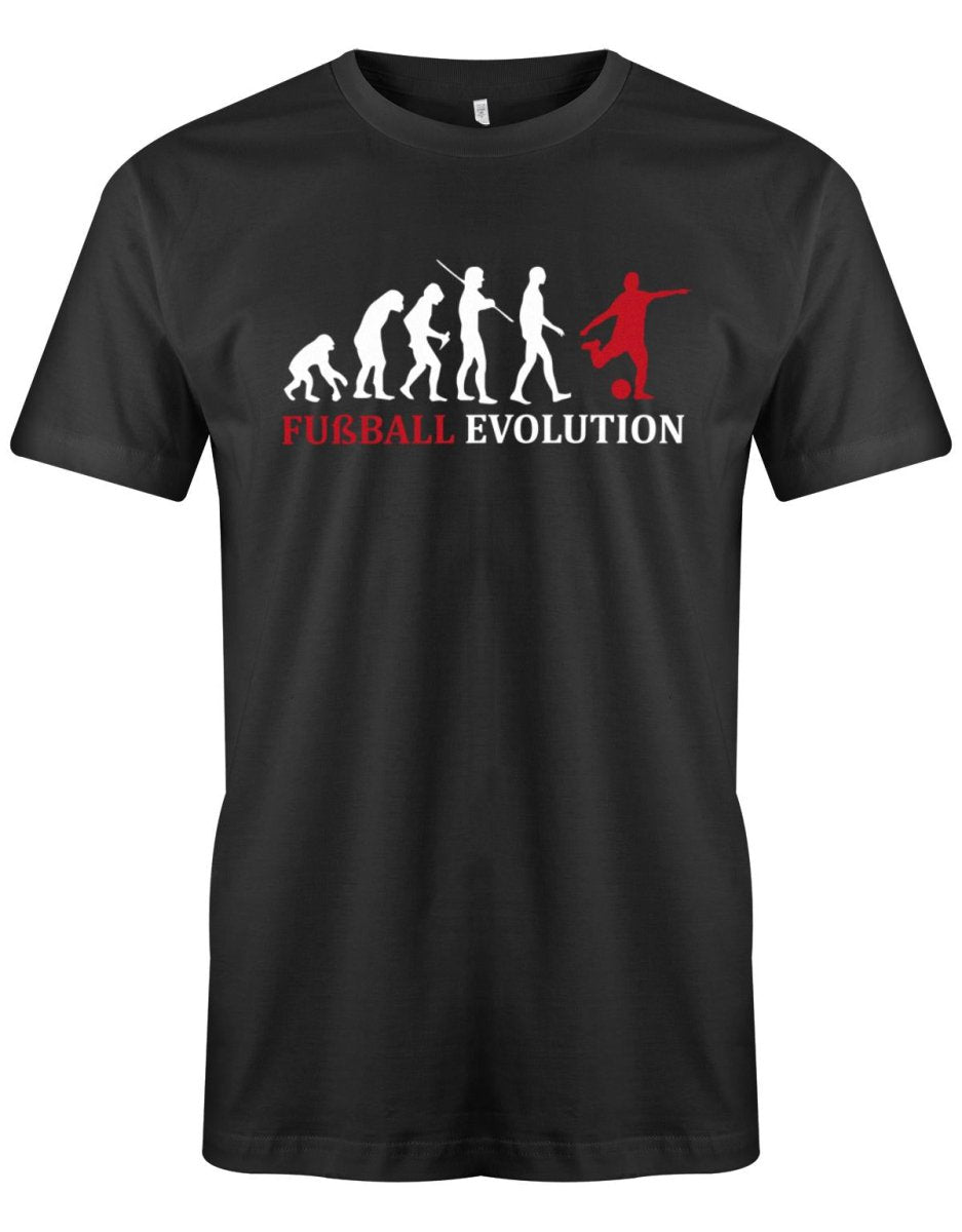 Fußball Evolution - Fußballer - Herren T-Shirt - T-Shirt bedrucken mit lustigen Sprüchen bei - myShirtStore