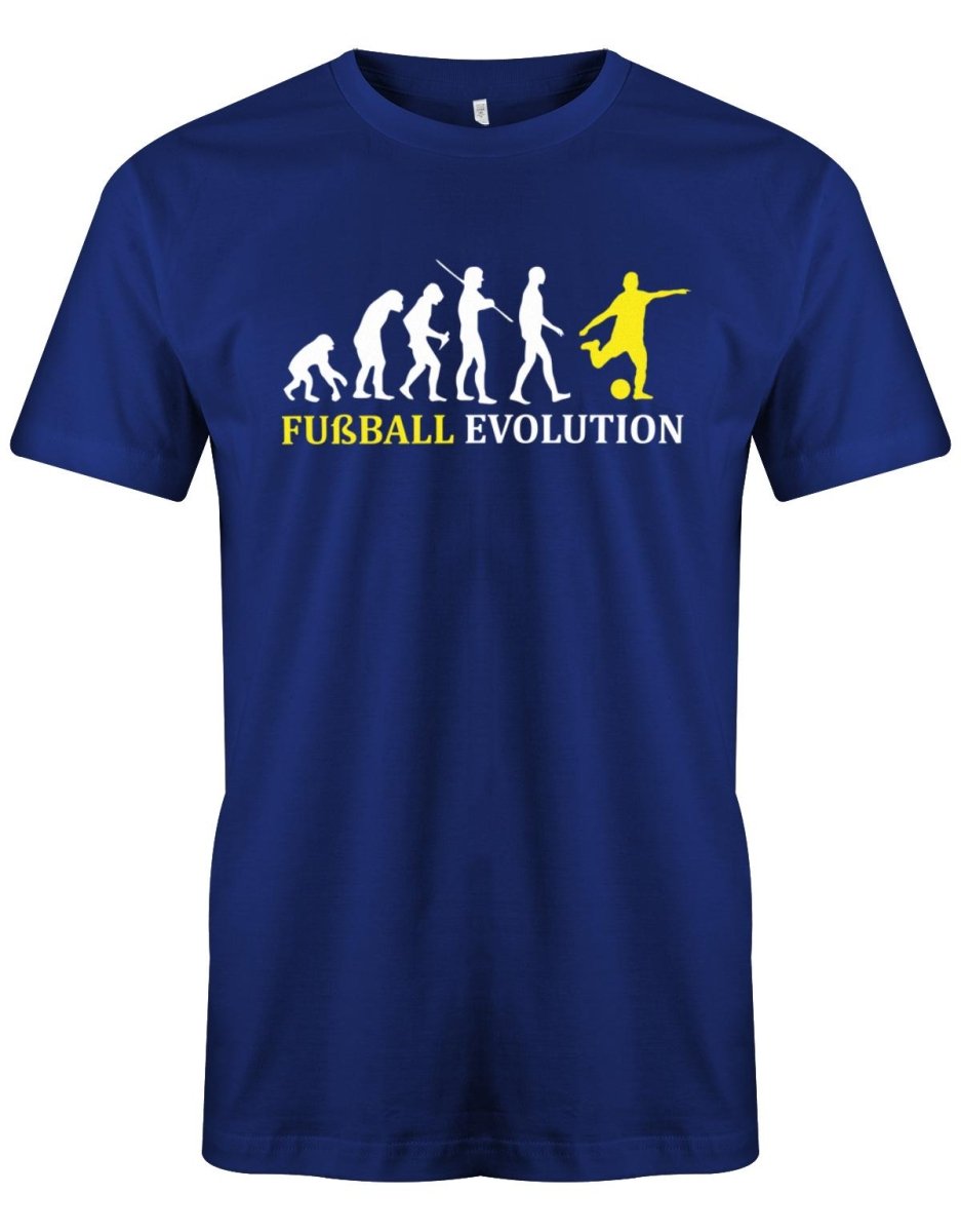 Fußball Evolution - Fußballer - Herren T-Shirt - T-Shirt bedrucken mit lustigen Sprüchen bei - myShirtStore