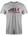 Fußball Evolution - Fußballer - Herren T-Shirt - T-Shirt bedrucken mit lustigen Sprüchen bei - myShirtStore