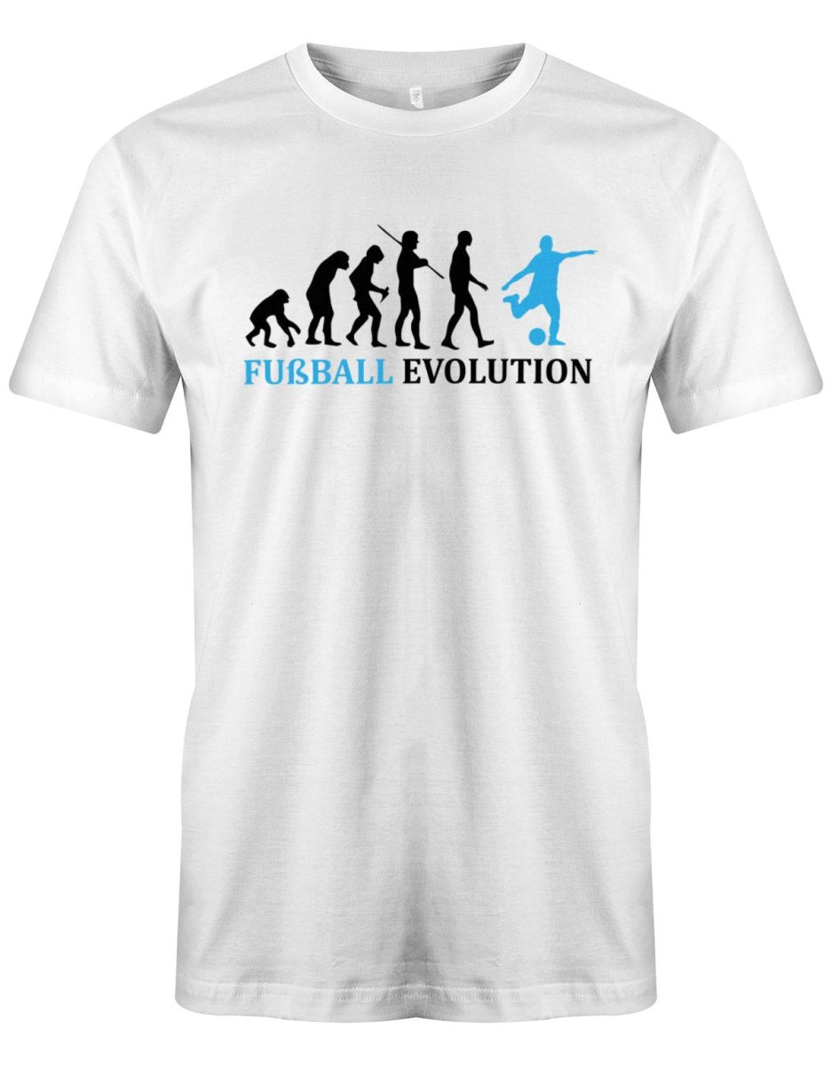 Fußball Evolution - Fußballer - Herren T-Shirt - T-Shirt bedrucken mit lustigen Sprüchen bei - myShirtStore