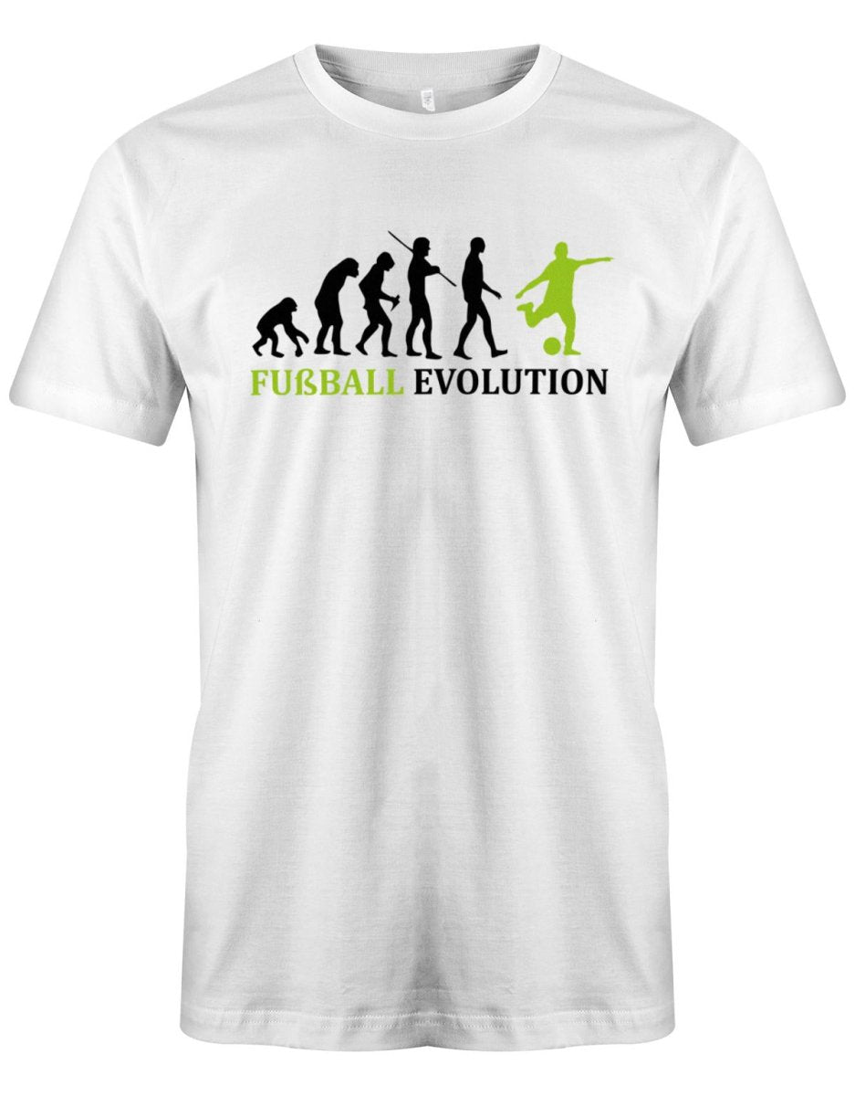 Fußball Evolution - Fußballer - Herren T-Shirt - T-Shirt bedrucken mit lustigen Sprüchen bei - myShirtStore