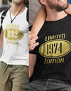 Geburtstag Tshirt für Männer Limited Edition in Gold mit Geburtsjahr - T-Shirt bedrucken mit lustigen Sprüchen bei - myShirtStore