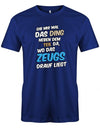 Gib mir mal das Ding wo das Zeugs drauf liegt - Sprüche - Herren T-Shirt - T-Shirt bedrucken mit lustigen Sprüchen bei - myShirtStore