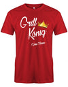 Grill König - grillen - Herren T-Shirt - T-Shirt bedrucken mit lustigen Sprüchen bei - myShirtStore