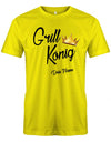 Grill König - grillen - Herren T-Shirt - T-Shirt bedrucken mit lustigen Sprüchen bei - myShirtStore