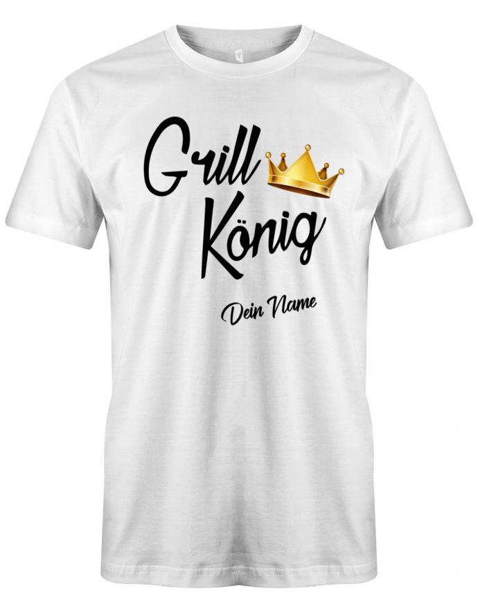 Grill König - grillen - Herren T-Shirt - T-Shirt bedrucken mit lustigen Sprüchen bei - myShirtStore