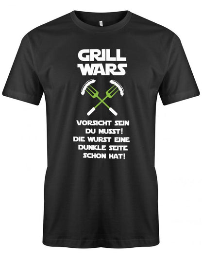 Grill Wars - Dunkle Seite - grillen - Herren T-Shirt - T-Shirt bedrucken mit lustigen Sprüchen bei - myShirtStore