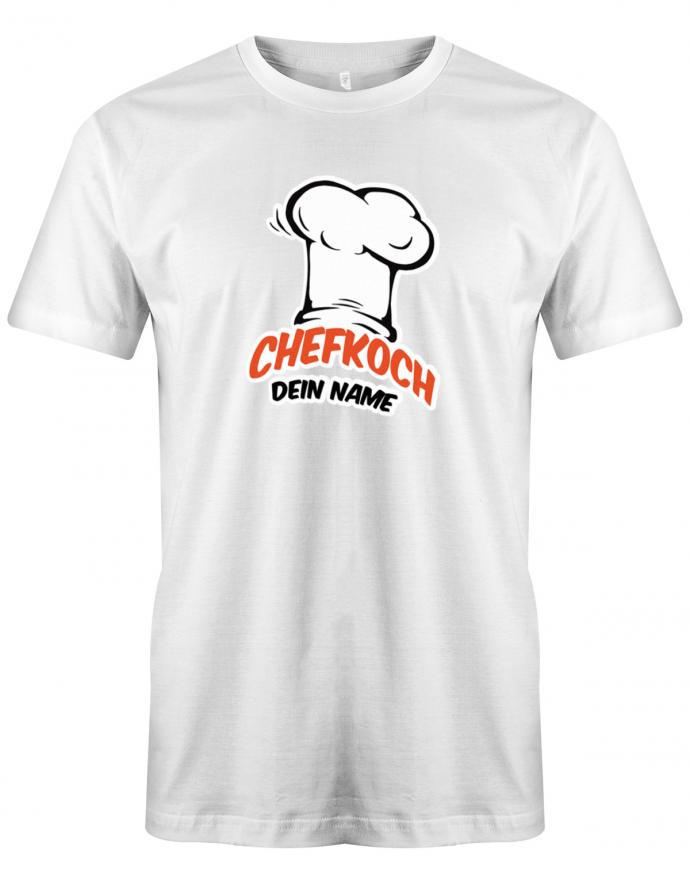 Griller Koch Tshirt - Chefkoch Mütze mit Wunschname personalisiert - T-Shirt bedrucken mit lustigen Sprüchen bei - myShirtStore