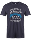 Großartige Männer werden zum Papa befördert - Werdender Papa Shirt Herren - T-Shirt bedrucken mit lustigen Sprüchen bei - myShirtStore