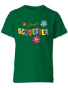 Große Schwester - Blumen - Kinder T-Shirt - T-Shirt bedrucken mit lustigen Sprüchen bei - myShirtStore