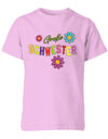 Große Schwester - Blumen - Kinder T-Shirt - T-Shirt bedrucken mit lustigen Sprüchen bei - myShirtStore