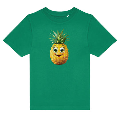 Lustiges Kinder T-Shirt „Ananas Smiley“ – Fruchtiger Spaß für kleine Trendsetter!-tshirt-bedrucken-myShirtStore