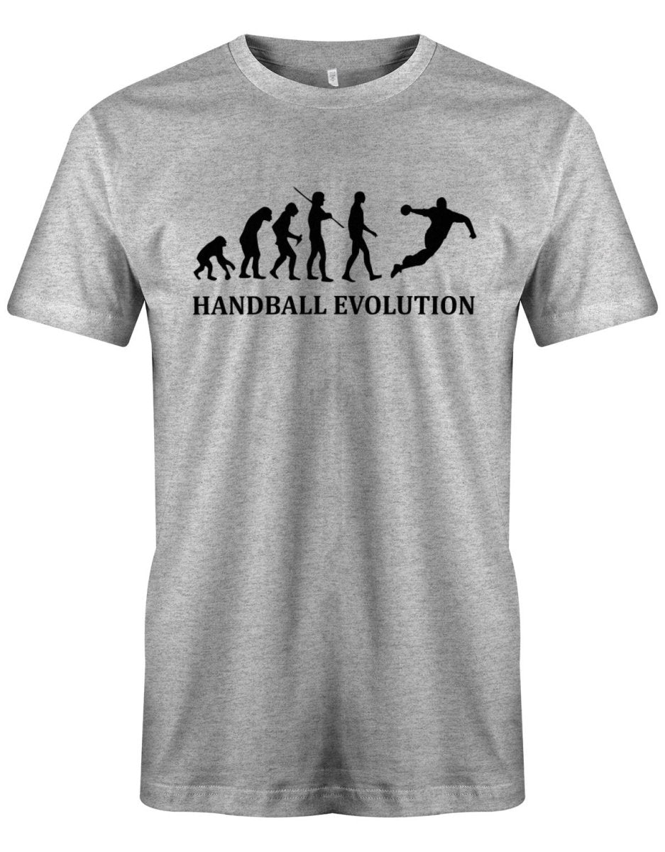 Handball Evolution - Handballer - Herren T-Shirt - T-Shirt bedrucken mit lustigen Sprüchen bei - myShirtStore