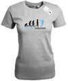 Handball Evolution - Handballerin - Damen T-Shirt - T-Shirt bedrucken mit lustigen Sprüchen bei - myShirtStore