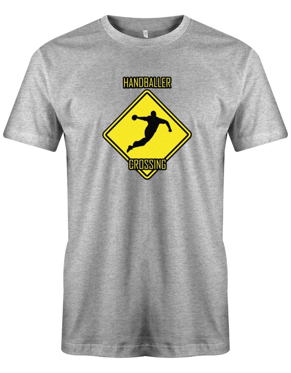 Handballer Crossing - Herren T-Shirt - T-Shirt bedrucken mit lustigen Sprüchen bei - myShirtStore