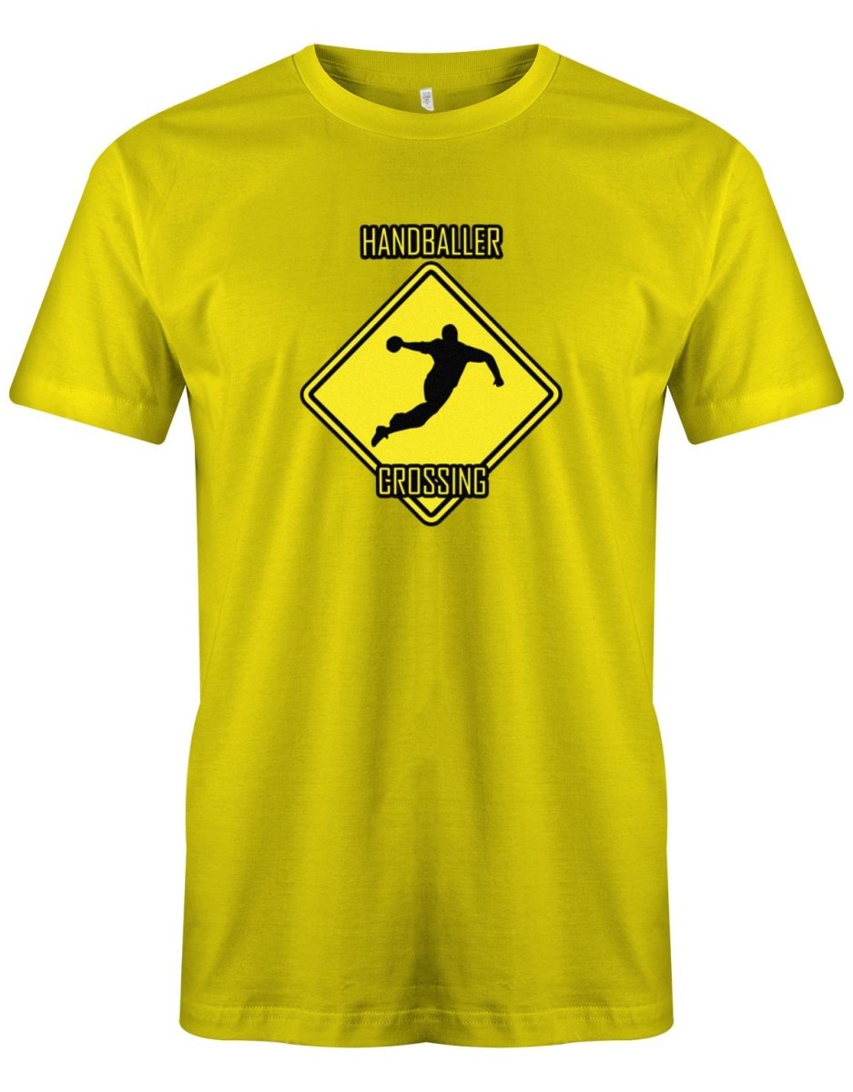 Handballer Crossing - Herren T-Shirt - T-Shirt bedrucken mit lustigen Sprüchen bei - myShirtStore