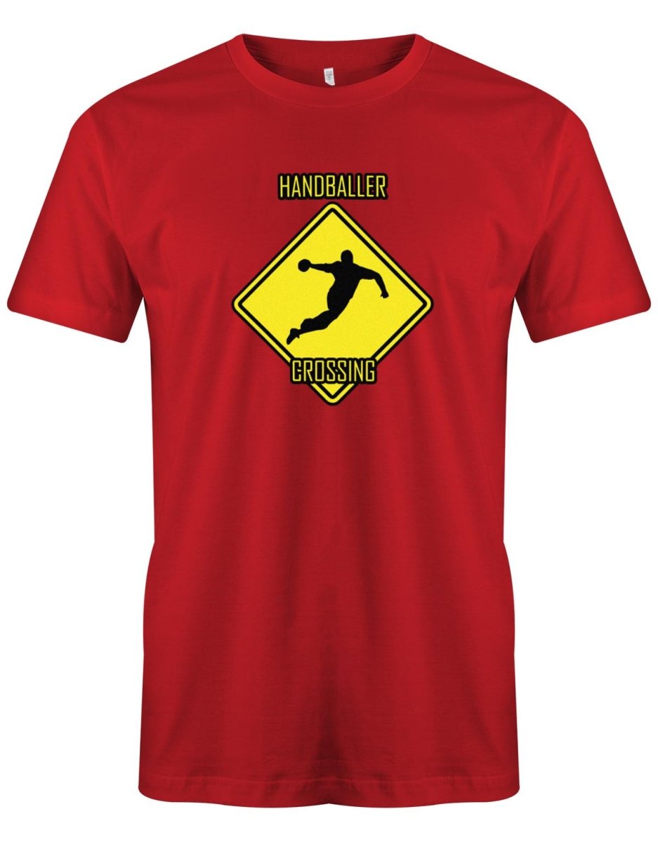 Handballer Crossing - Herren T-Shirt - T-Shirt bedrucken mit lustigen Sprüchen bei - myShirtStore