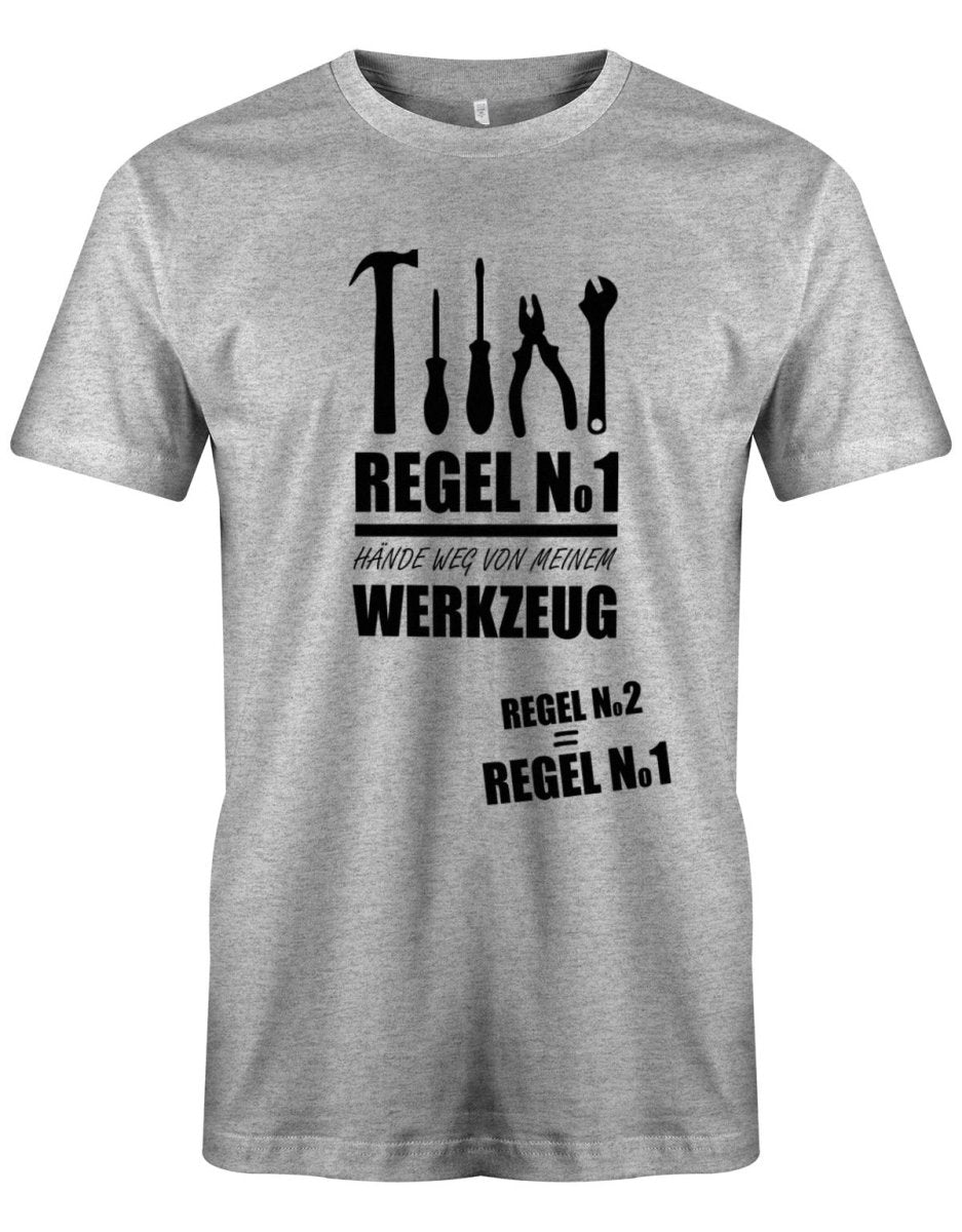 Hände weg von meinem Werkzeug - Handwerk - Herren T-Shirt - T-Shirt bedrucken mit lustigen Sprüchen bei - myShirtStore