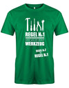 Hände weg von meinem Werkzeug - Handwerk - Herren T-Shirt - T-Shirt bedrucken mit lustigen Sprüchen bei - myShirtStore