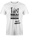 Hände weg von meinem Werkzeug - Handwerk - Herren T-Shirt - T-Shirt bedrucken mit lustigen Sprüchen bei - myShirtStore