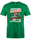 Handwerker Achtung Baustelle fliegendes Werkzeug und Kraftausdrücke - Herren T-Shirt - T-Shirt bedrucken mit lustigen Sprüchen bei - myShirtStore