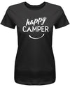 Happy Camper - Camping - Damen T-Shirt - T-Shirt bedrucken mit lustigen Sprüchen bei - myShirtStore