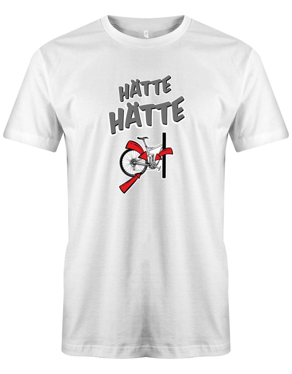 Hätte Hätte Fahrradkette - Sprüche - Herren T-Shirt - T-Shirt bedrucken mit lustigen Sprüchen bei - myShirtStore