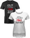 Hau ab ich habe eine verrückte Frau - Herren T-Shirt - T-Shirt bedrucken mit lustigen Sprüchen bei - myShirtStore