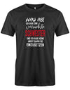 Hau ab ich habe eine verrückte Schwester - keine Angst sie einzusetzen - Herren T-Shirt - T-Shirt bedrucken mit lustigen Sprüchen bei - myShirtStore