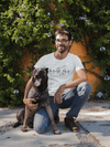 Herzschlag personalisiert mit Namen vom Hund Hündin - Herren T Shirt - T-Shirt bedrucken mit lustigen Sprüchen bei - myShirtStore