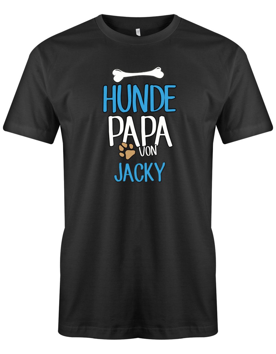 Hunde Papa Shirt mit Namen vom Hund - Männer - T-Shirt bedrucken mit lustigen Sprüchen bei - myShirtStore