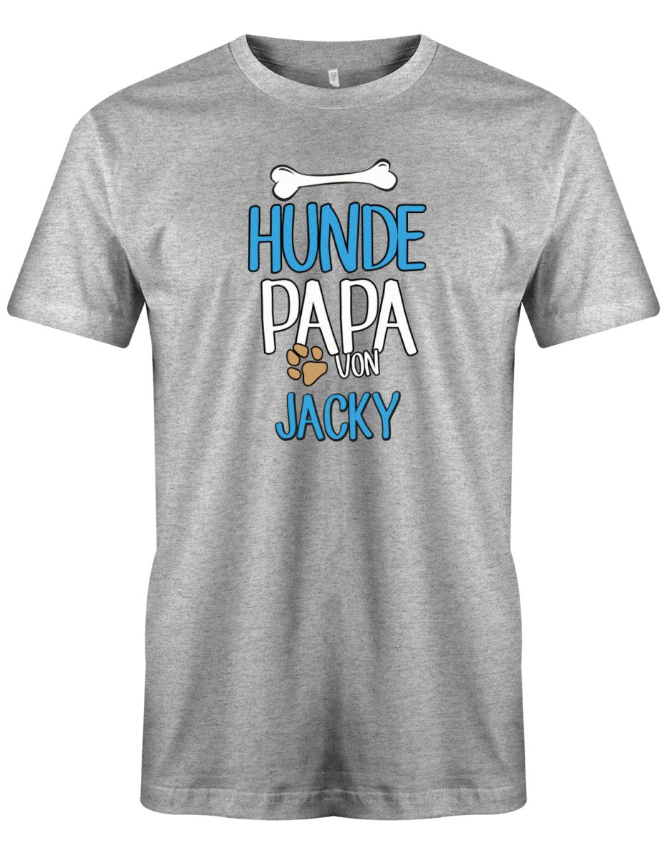 Hunde Papa Shirt mit Namen vom Hund - Männer - T-Shirt bedrucken mit lustigen Sprüchen bei - myShirtStore