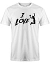 I Love Basketball - Herren T-Shirt - T-Shirt bedrucken mit lustigen Sprüchen bei - myShirtStore