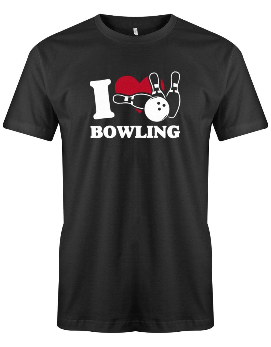 I Love Bowling - Bowler - Herren T-Shirt - T-Shirt bedrucken mit lustigen Sprüchen bei - myShirtStore