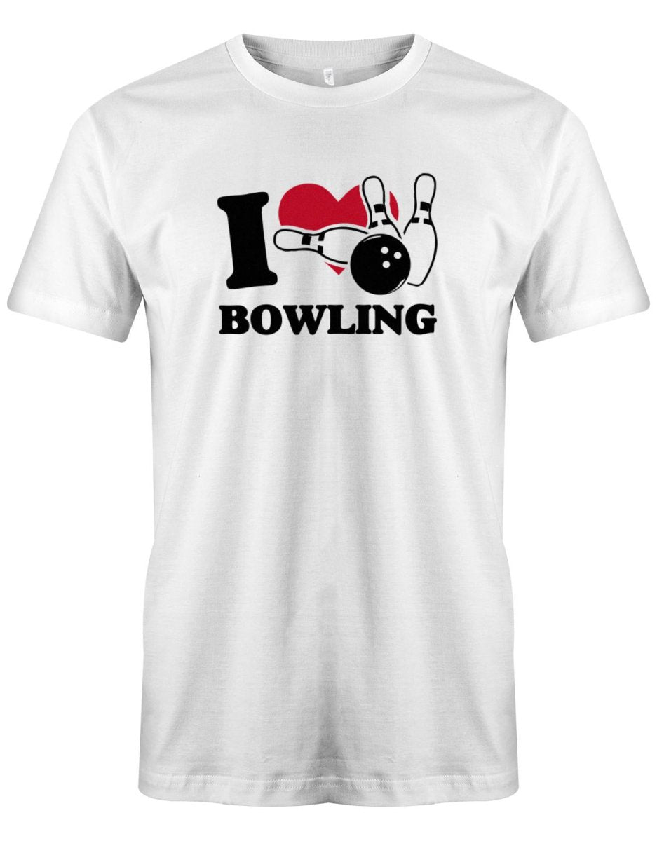 I Love Bowling - Bowler - Herren T-Shirt - T-Shirt bedrucken mit lustigen Sprüchen bei - myShirtStore