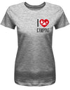 I Love Camping - Damen T-Shirt - T-Shirt bedrucken mit lustigen Sprüchen bei - myShirtStore