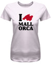 I Love Mallorca - Landkarte - Damen T-Shirt - T-Shirt bedrucken mit lustigen Sprüchen bei - myShirtStore