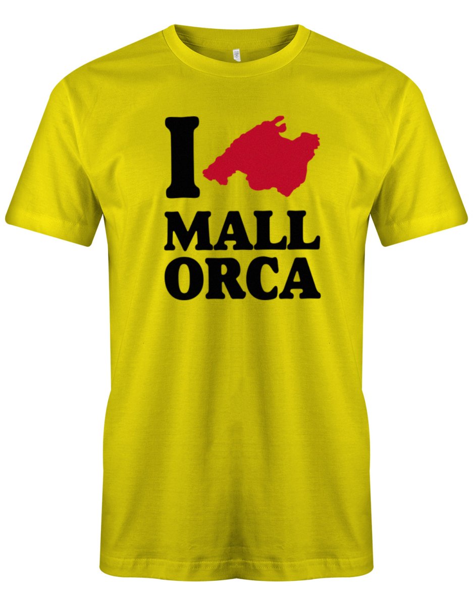 I Love Mallorca - Landkarte - Herren T-Shirt - T-Shirt bedrucken mit lustigen Sprüchen bei - myShirtStore