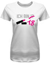 Ich bin jetzt 17 durchgestrichen 18 Lippenstift - 18 Geburtstag Shirt Mädchen - T-Shirt bedrucken mit lustigen Sprüchen bei - myShirtStore