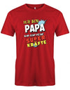 Ich bin Papa was sind deine Superkräfte - Papa Held Shirt Herren - T-Shirt bedrucken mit lustigen Sprüchen bei - myShirtStore