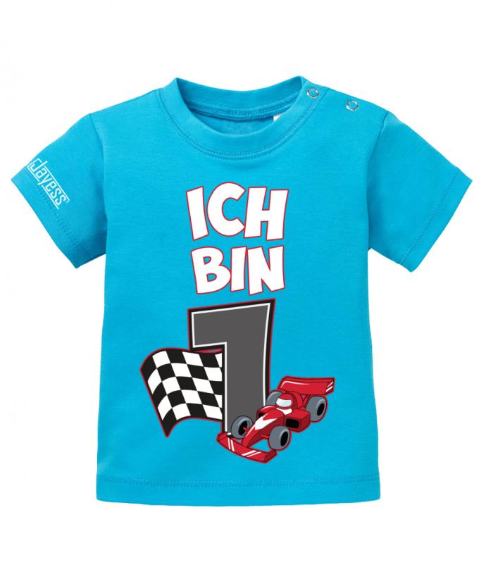 Ich bin schon 1 - Rennwagen Erster Geburtstag - Jungen - Baby Shirt - T-Shirt bedrucken mit lustigen Sprüchen bei - myShirtStore