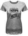 Ich brauche keine Therapie ich muss einfach nur nach Wunschstadt - Damen T-Shirt - T-Shirt bedrucken mit lustigen Sprüchen bei - myShirtStore